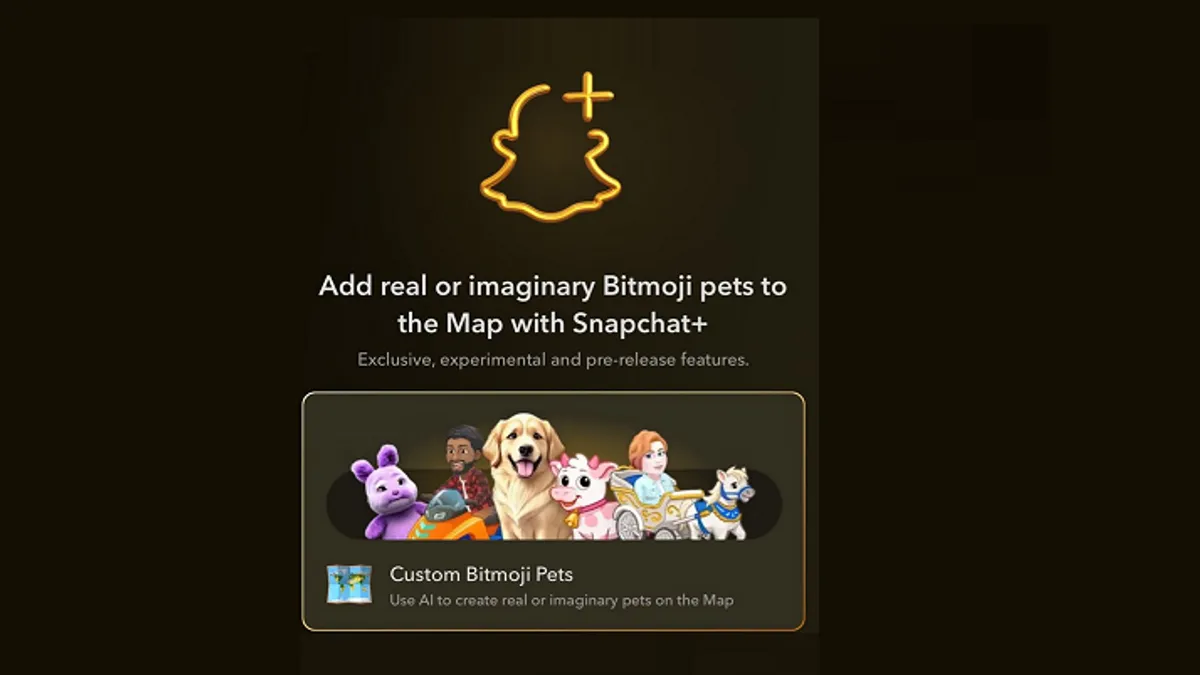 Snapchat Bitmoji pets