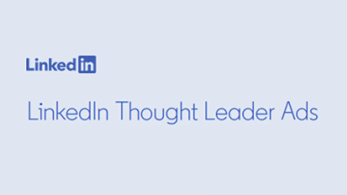 LinkedIn thought leader ads