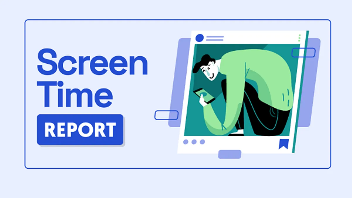 Average screen time report