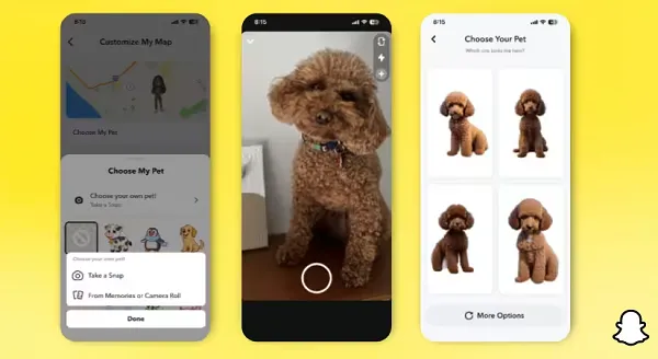 Snapchat Bitmoji pets